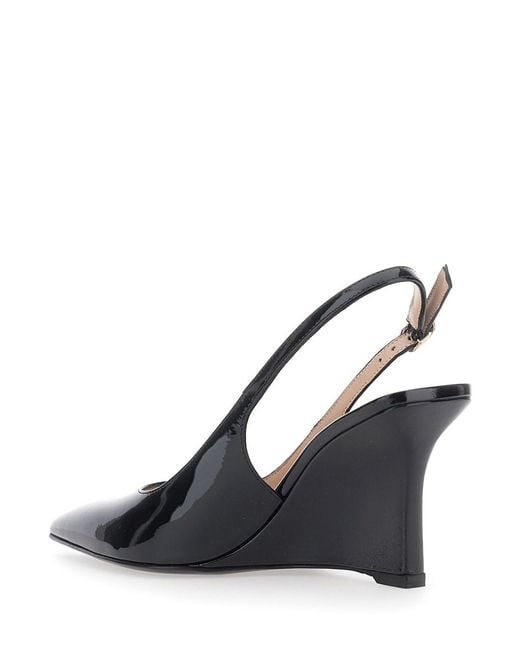 Stuart Weitzman White Vinnie Sling Wedge 85 With 8.5 Cm Heel