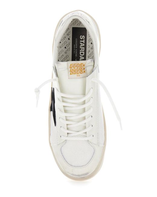 Sneaker Basse 'Stardan' Con Patch Stella di Golden Goose Deluxe Brand in White da Uomo
