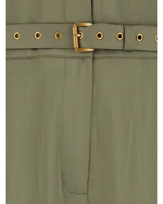 MICHAEL Michael Kors Green Jumpsuit 'Satin Ls Jumpsuit' With Long Slee