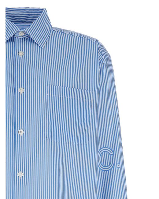 Camicia A Righe di A.P.C. in Blue da Uomo
