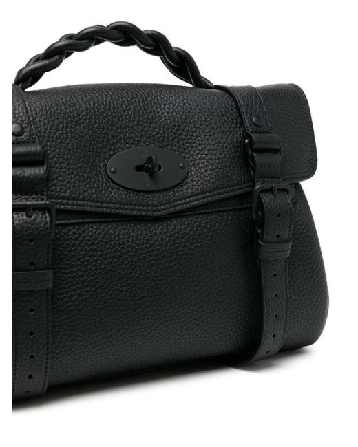Mulberry Black Alexa Heavy Leather Handbag Woman