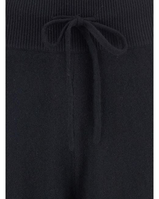 Lisa Yang Blue 'Sofi' Pants With Elastic Drawstring Waist