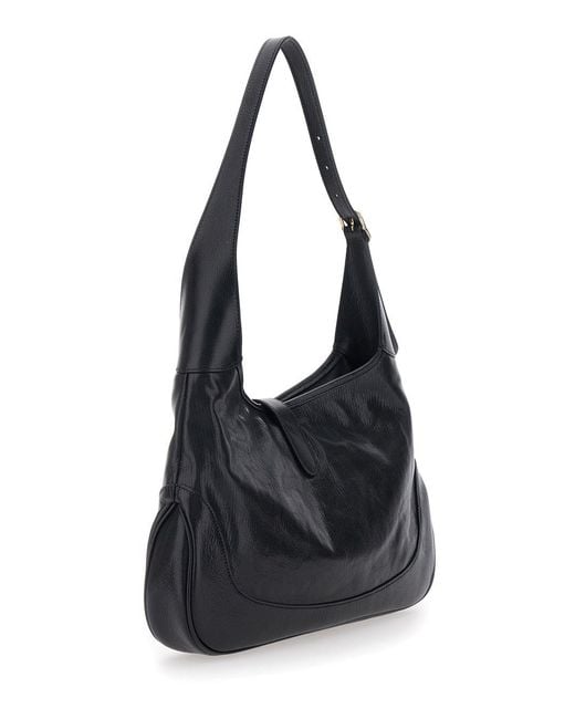 Gucci Black Shoulder Bag 'Jackie' With Strap And Front Closure