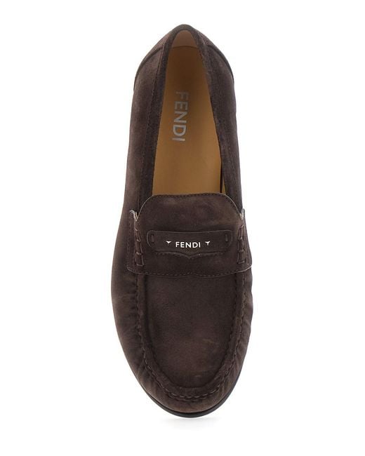 Fendi Brown Camoscio Cuneo for men