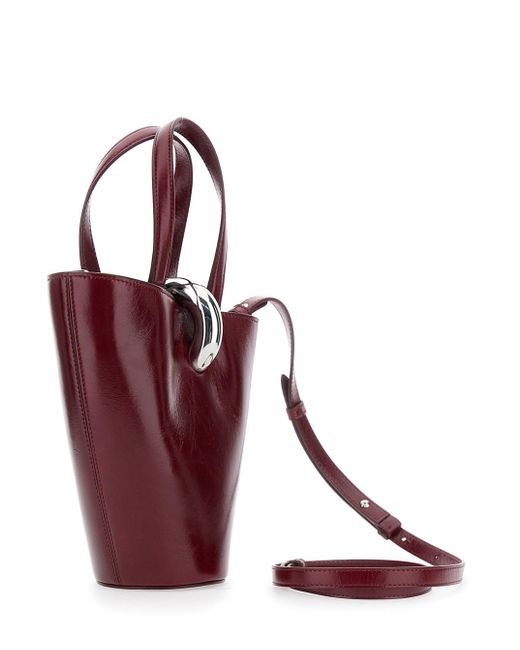 Borsa A Mano 'Le Petit Bambola' Con Dettaglio Con Anello E L di Jacquemus in Red