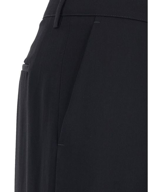 PT Torino Blue Francoise Pants With Belt Loops