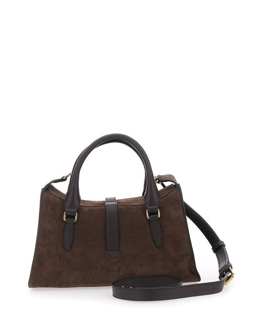 Borsa A Mano 'Roxanne' Piccola Con Tracolla Regolabile E Remo di Mulberry in Black
