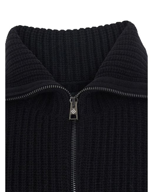 Tagliatore Blue Full Zip Hoodie for men
