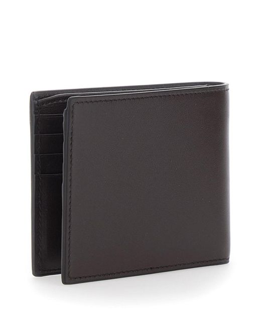 Portafoglio Bi-Fold Con Morsetto Sul Fronte E Logo Impresso All' di Gucci in Black da Uomo