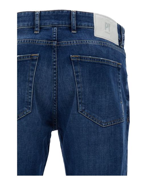 Jeans 'Swing' A Vita Media Scuro di PT Torino in Blue da Uomo