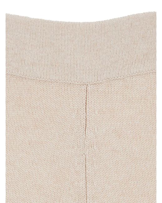 Max Mara Natural Trousers With Elastic Waist