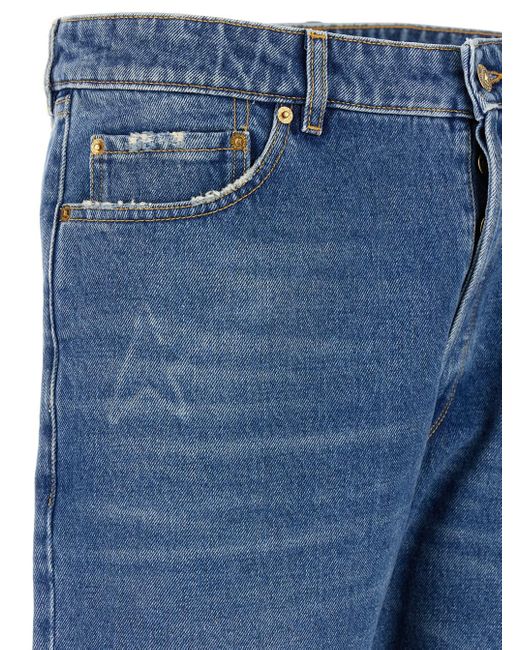 Golden Goose Deluxe Brand Blue Denim 'New Happy' Jeans for men