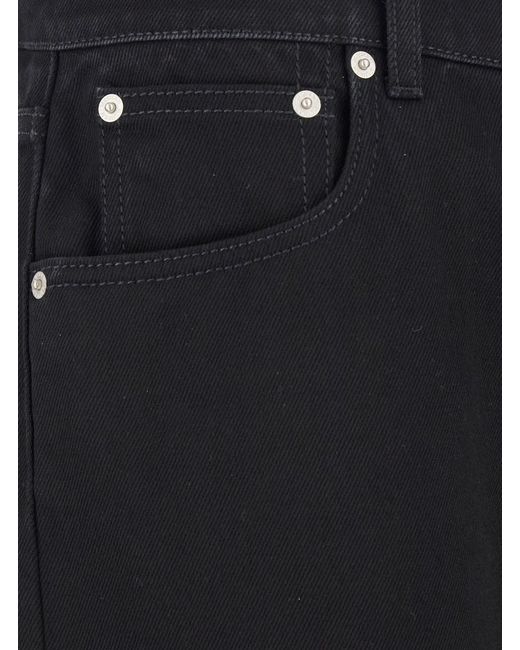 McQueen Black Jeans With Belt Loops And Logo Patch On The Rear for men