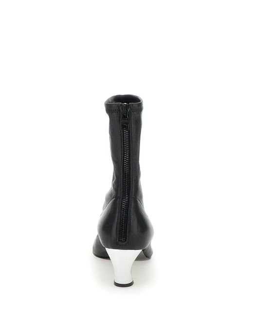 McQueen Black Heeled Ankle Boots