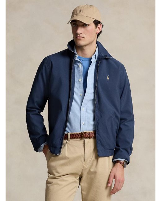 Giacca A Vento Con Colletto Classico E Dettaglio Pon di Polo Ralph Lauren in Blue da Uomo