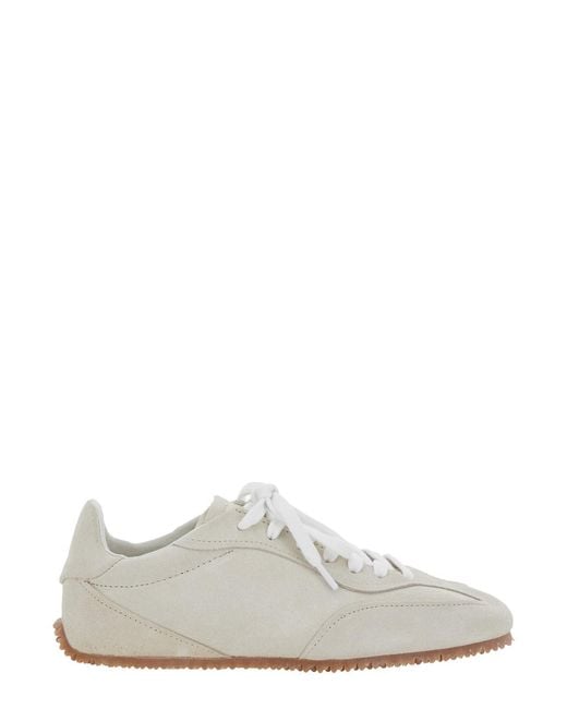 Axel Arigato White 'Daze Runner' Sneaker With Logo On The Tongue And Grooved Sole
