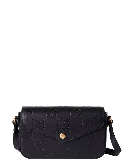 Gucci Black Crossbody Bag With Magnetic Closure