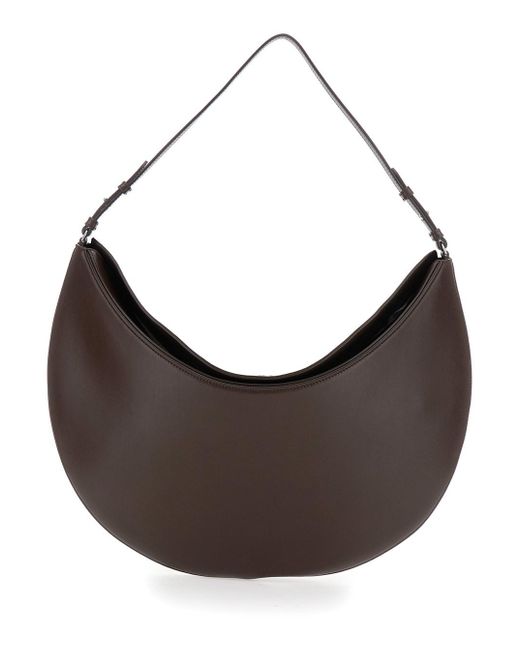 Borsa A Spalla 'Le Calisso Rond Large' Con Tracolla Regolabi di Jacquemus in Brown