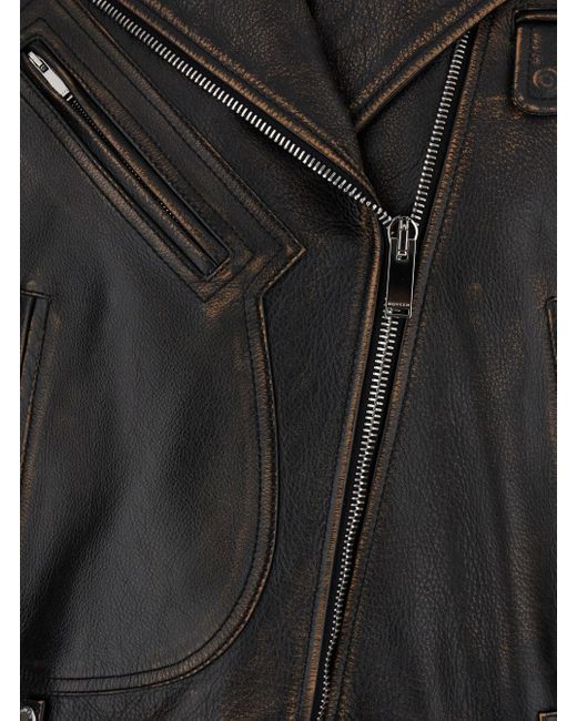 McQueen Black Leather Jacket