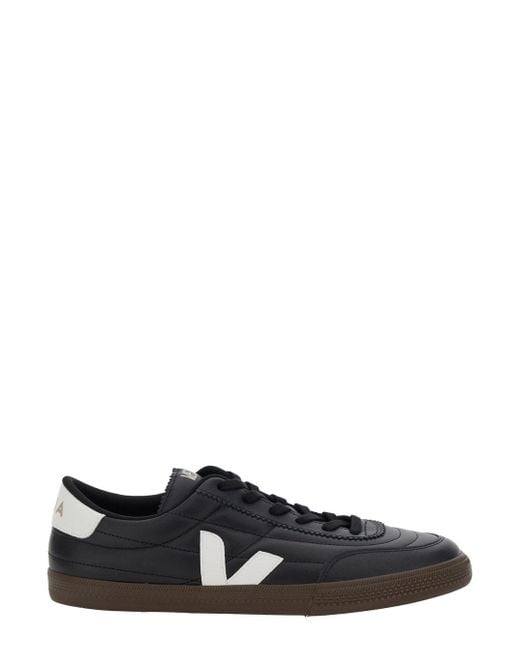Veja Black 'Panenka' Sneaker With Logo On The Side And Contrasting Heel