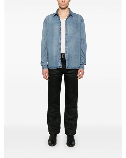 Saint Laurent Blue Cassandre Shirt for men