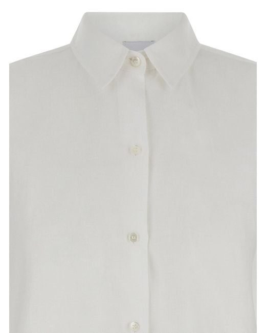 Plain White Shirt With Buttons