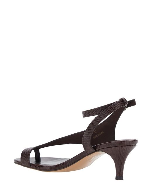 Twinset Brown Sandals With Adjustable Ankle Strap And Medium Heel