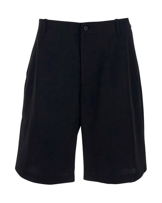 Jacquemus Blue 'Le Short Camargue' Bermuda Pants With Wide Leg And Belt Loops for men