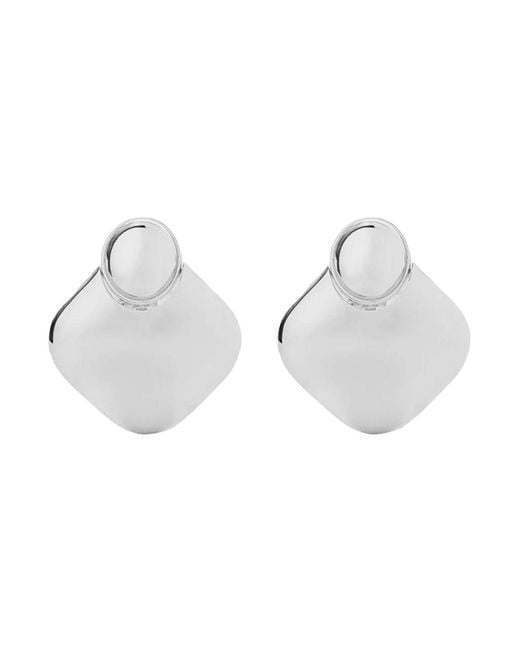 FEDERICA TOSI White Earring Lily Earrings With Elegant Design And Refined De