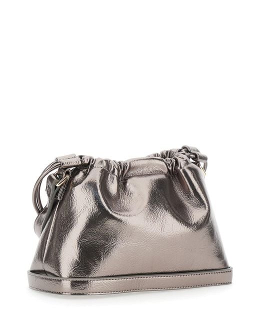 Borsa A Spalla Con Logo Lettering Sul Fronte E Chiusura A Couli di A.P.C. in Metallic