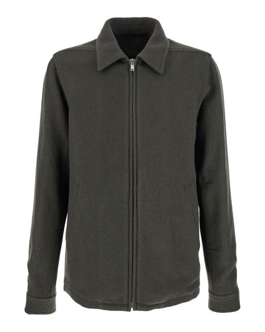 Rick Owens Black 'Brad' Jacket With Classic Collar for men