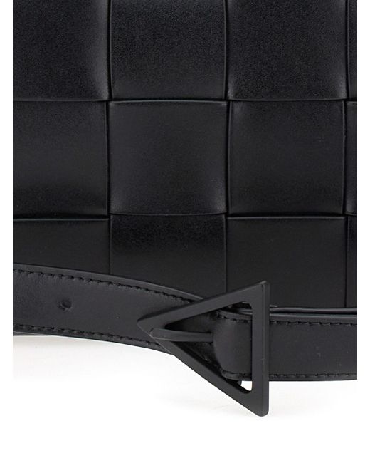 Bottega Veneta Black 'Medium Cassette' Crossbody Bag for men