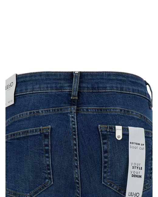 Liu Jo Blue Slightly Flared Five Pocket Jeans