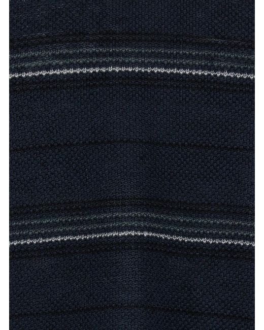 Roberto Collina Blue Riga Cotone for men