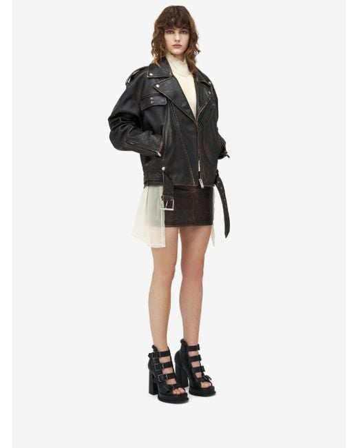 McQueen Black Leather Jacket