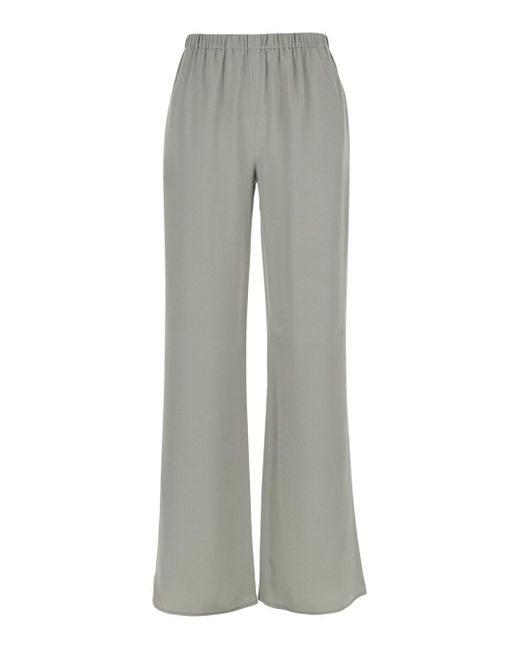 Pantalone 'Rapolano' Con Vita Elasticizzata E Gamba Ampia In di Antonelli in Gray