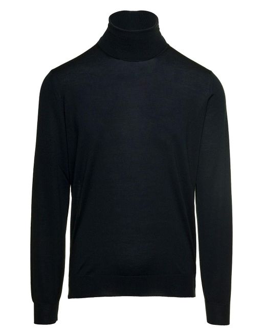 Dolcevita Con Collo Risvolto di GAUDENZI in Blue da Uomo