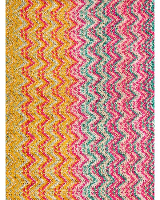 Sciarpa Con Motivo Zigzag di Missoni in Multicolor