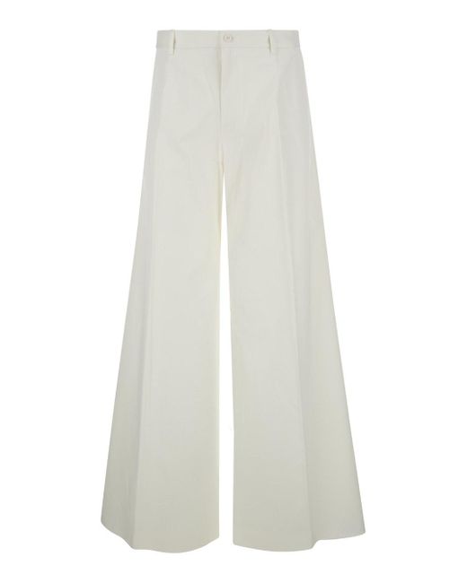 Pantalone Sartoriale di Dolce & Gabbana in White da Uomo