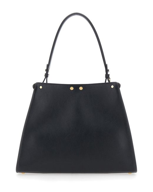 Borsa A Mano Way' Con Manico Removibile E Chiusura A Gire di Fendi in Black