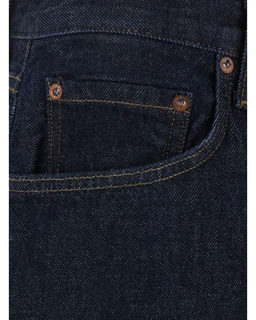 Agolde Blue Magnus Jeans With Dark Wash And Cotton For for men