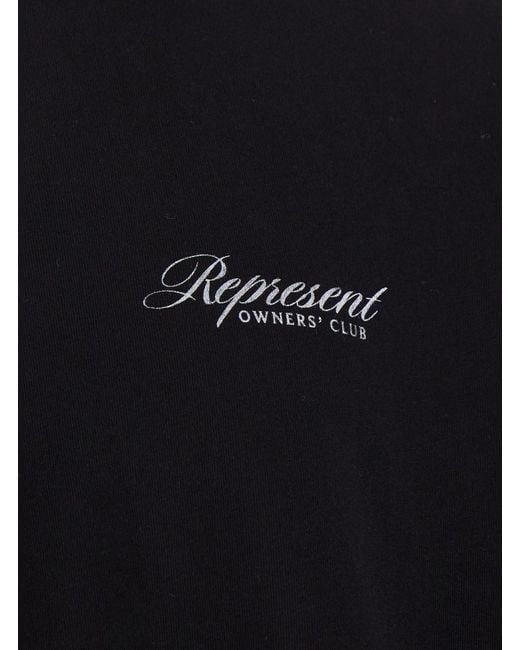 Represent Black T-Shirt Owners Club for men
