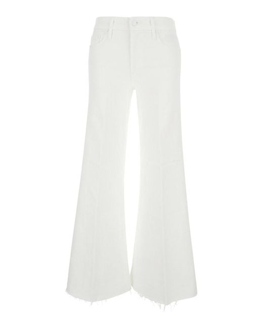 Mother White Flared Jeans