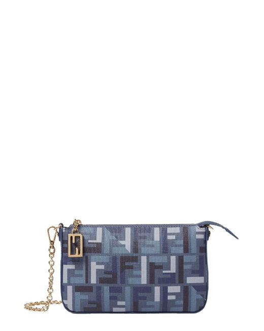 Fendi Blue Baguiette Pouch