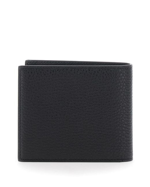 Givenchy Black Bi-Fold Wallet With Logo Lettering On The Front for men