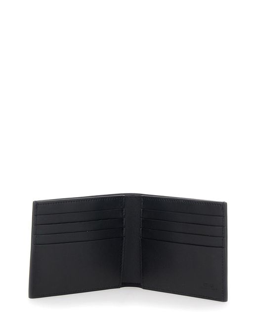 Fendi Black Wallet With Logo Plate On The Front for men