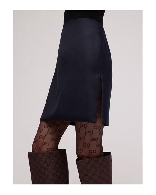 Gucci Brown Tights Plainy Gg Pa Ea Collant