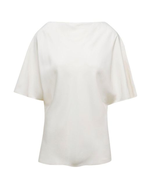 Rohe White Shirt With Boat Neckline