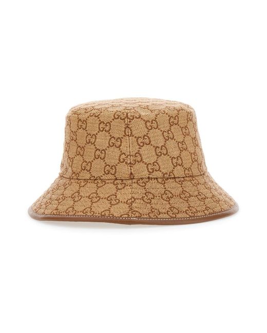 Cappello Con Finiture di Gucci in Natural