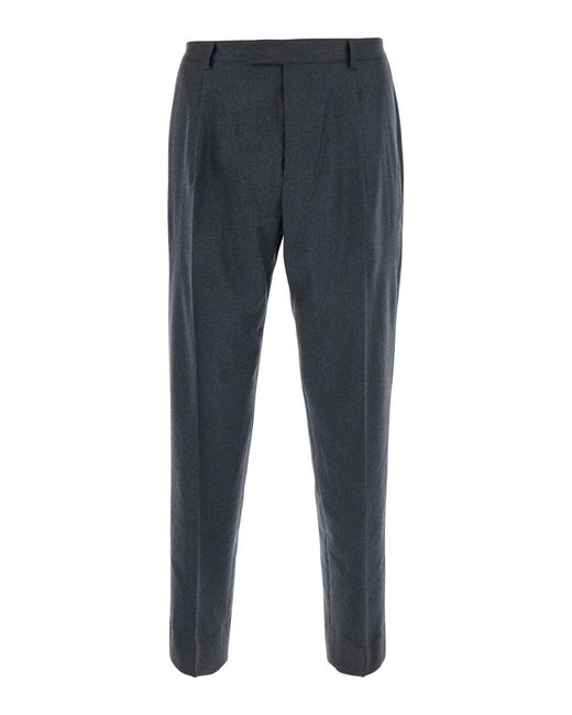 Low Brand Blue Pants Oversease With Side Pockets And Straight Hems for men